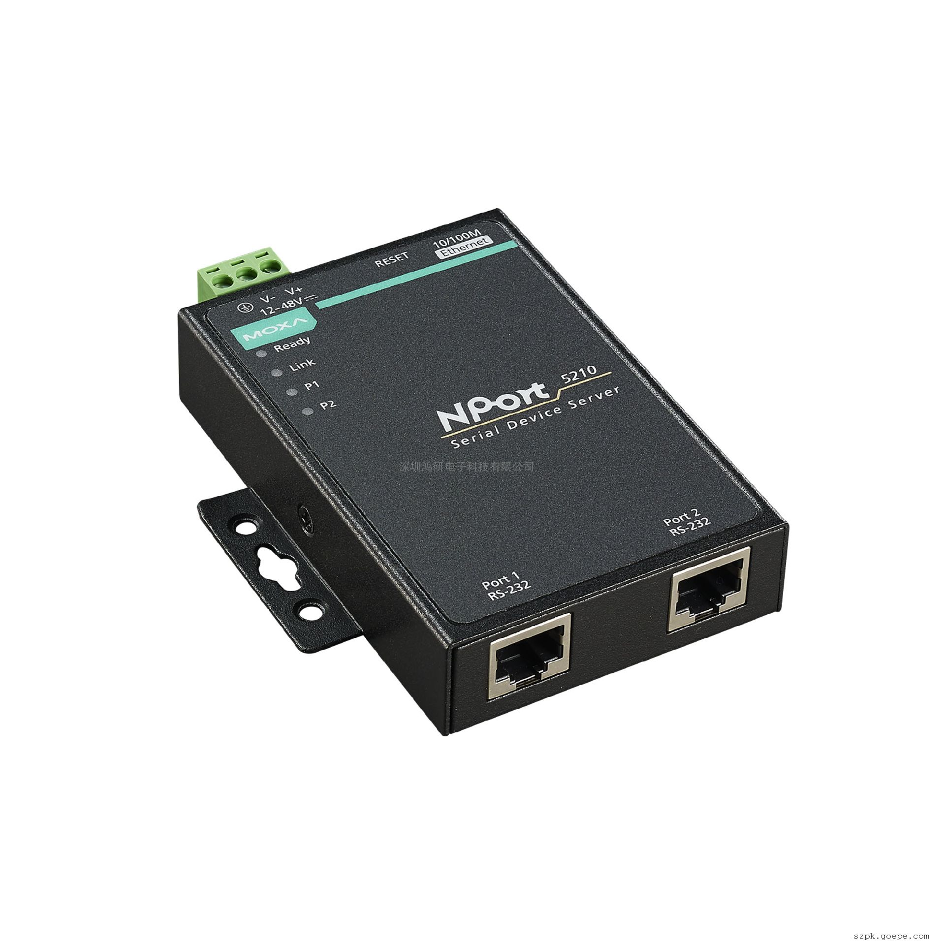 Moxa摩莎NPort 5210 一款穩(wěn)定可靠的2口RS232串口設(shè)備聯(lián)網(wǎng)服務(wù)器
